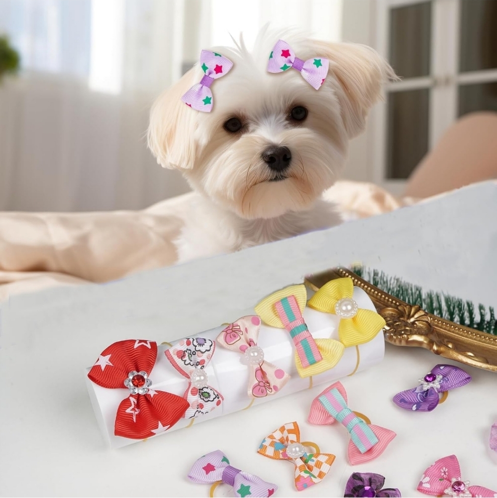 Puppy Hair Bows. 20 Pieces. NWT